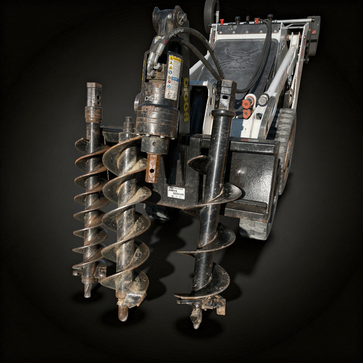 Auger Driver Rental + Bits (8”, 10”, 12”)